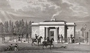 View of a lodge in Hyde Park, London