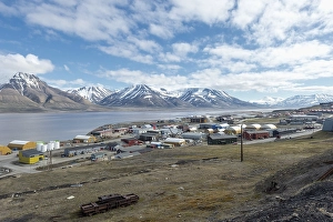 View over Longyearbyen, Spitsbergen Island