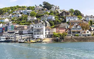 View looking back from ferry at Kingswear