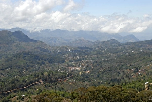 Category Mountain Landscapes Prints: View onto Lushoto (Wilhelmstal) Usambara Mountains Tanzania