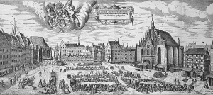 View of the Main Market Square in Nuremberg