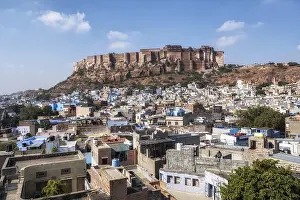 View of mehrangarh fort view during the day