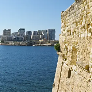 View of the modern quarter of Sliema from the Fort of Valletta