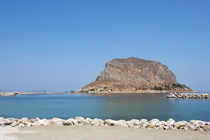 View on Monemvasia at the Greek Peloponnese