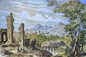 View of Monreale in 1869, Sicily