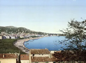 View from Mont Chevalier to Cannes on the Cote d'Azur