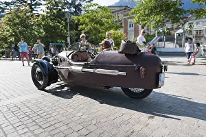 Side view of a Morgan Three Wheeler Super Sport