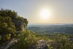 View from Mount "La Talaia del Montmell" at evening