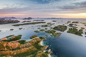 View from the mountain Rodoylova to the island world