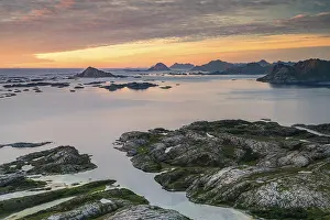 View from the mountain Rodoylova to the island world
