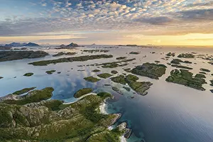 View from the mountain Rodoylova to the island world