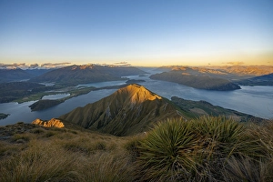 Category Mountain Landscapes Prints: View of mountains and lake from Mount Roy