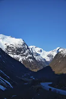 View between mountains in Norway