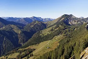 Category Mountain Landscapes Prints: View from Mt Bruennstein, Himmelmoos-Alm