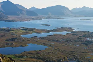Category Scandinavia Prints: View of Mt Hoven, Gimsoy, Lofoten, Norway, Europe