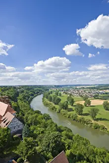 View over the Neckar River from Blue Tower