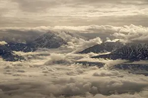 View from the North Range of the Karwendel Mountains looking south