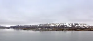 View of Ny Alesund on Spitsbergen