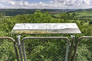 View from the observation tower of the former US military base Point India on the inner-German border near