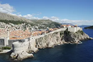 View on the old town and fortress wall
