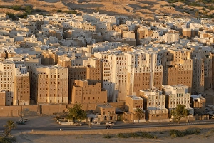 View over the old town of Shibam