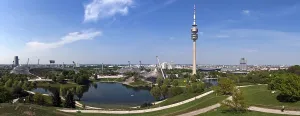 View from Olympiaberg to Olympic Stadium