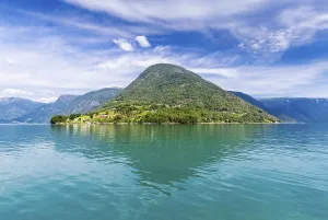 View on Ornes, famous for Urnes Stave Church