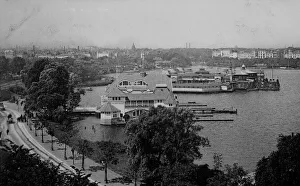 View of the Outer Alster lake, Hamburg