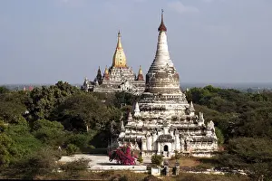 View of pagodas, Ananda temples behind