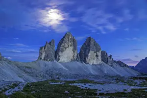 View of the Three Peaks at night