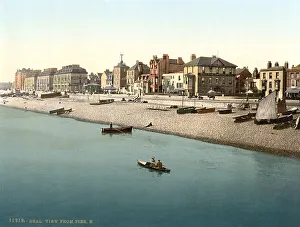 View from the pier, Deal, coastal town in the Dover District of the English county of Kent