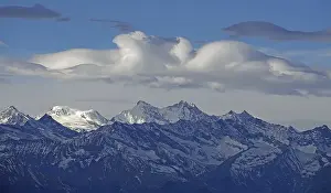 Category Mountain Landscapes Prints: View from Pizzoni di Laveno to the Swiss peaks Alphubel (4206 m)