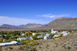 View of Prince Albert, Karoo and Swartberg Mountains from Gordon Koppie Trail