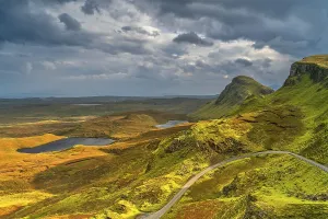 View of the Quiraing rock formations