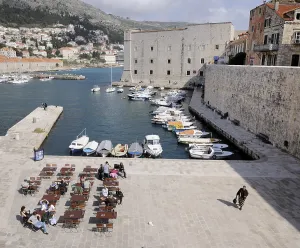 View from the ramparts on the old harbor