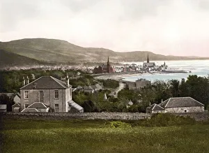 View from Red Road, Largs, town on the Firth of Clyde in North Ayrshire