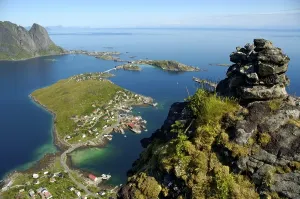 Category Scandinavia Prints: View on Reine from Hammarskattet Moskenesoya Lofoten Norway