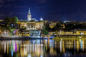 View over the river Sava on New Belgrade