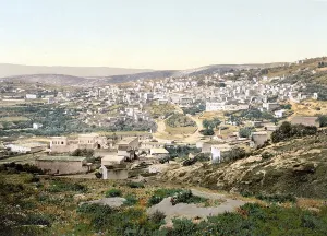 View from the road to Cana to the village of Nazareth