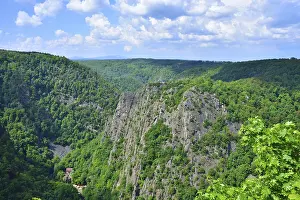 View from the RoBtrappe in the Harz Mountains