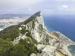 View to the rock from gibraltar to the bay