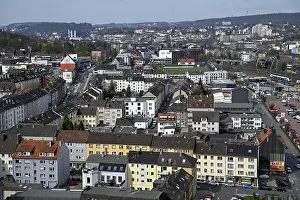 View over the rooftops of Wuppertal
