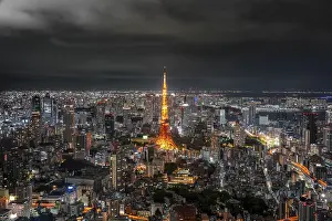 View from Roppongi Hills, city view from Tokyo at night