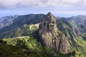 View of the Roque de Agando rock tower