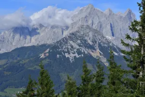 View from the Rossbrand to the Dachstein mountains