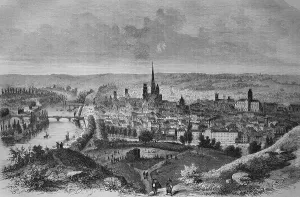 View of Rouen, 1870, Illustrierte Kriegschronik 1870 - 1871
