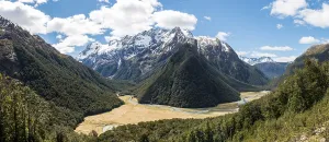 View on the Routeburn Flats, Routeburn Track