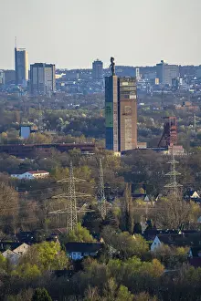 View over the Ruhr area from Gelsenkirchen in south direction to Essen