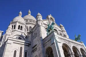 View of the Sacre-Coeur Basilica in Paris, France