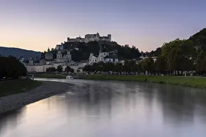 View of Salzburg, Austria in the early morning